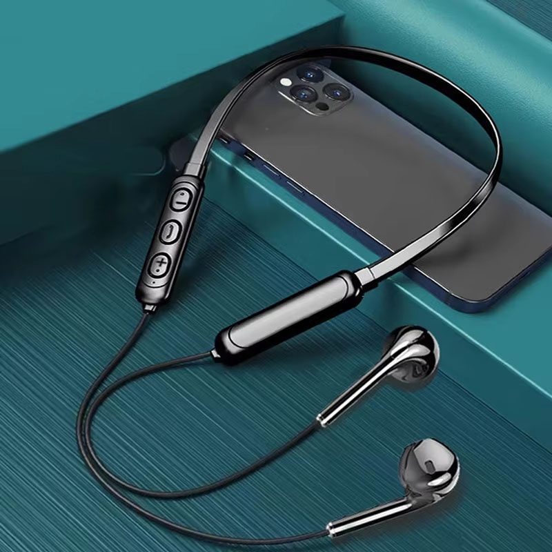 Bluetooth Headset On Ear - 목걸이형 블루투스 헤드셋 아이폰용 HD 마이크