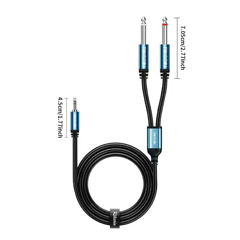 3.5mm TRS-듀얼 6.35mm TS 분배 케이블, - Audio Splitter Y 리뷰 및 가격