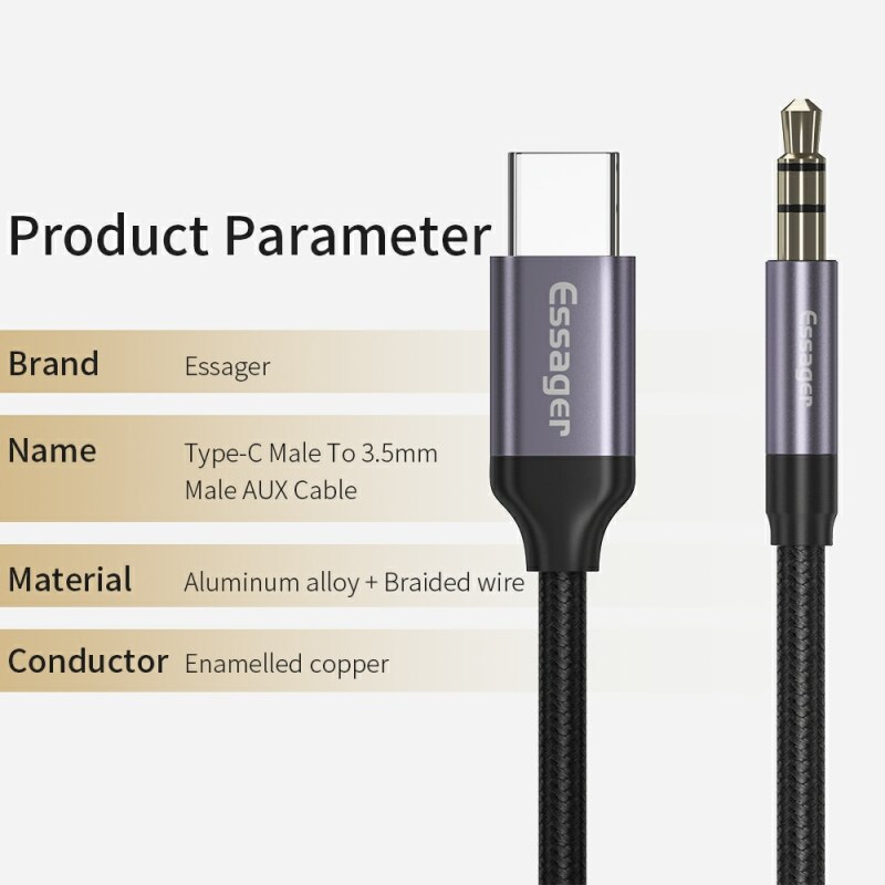Essager USB C Aux 잭 어댑터 스피커 및  - Cable Extension 3.5 리뷰 및 가격