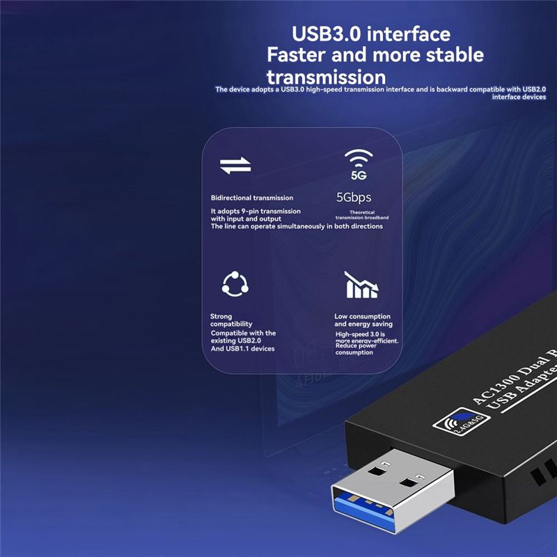 N36R-1300Mbps USB 3.0 Wi-Fi 블루 - Bluetooth Adapter Receiver 리뷰 및 가격