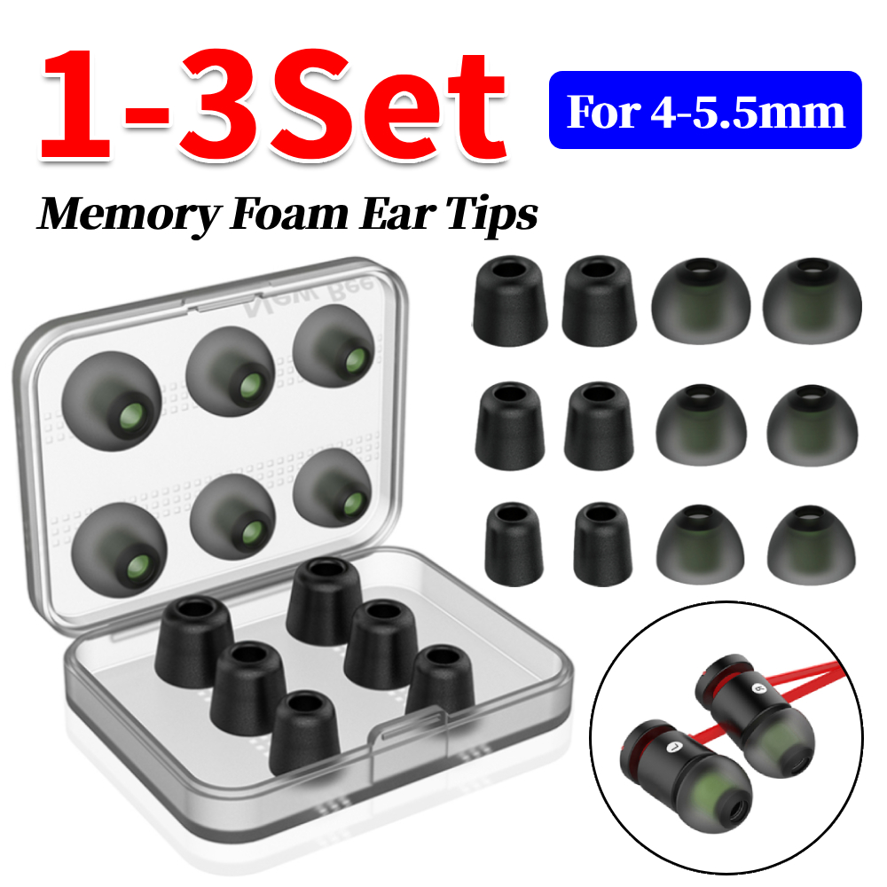 1-3세트 메모리폼 이어팁 (케이스 포함) 소음 차단  - Earphone Foam Tip 리뷰 및 가격