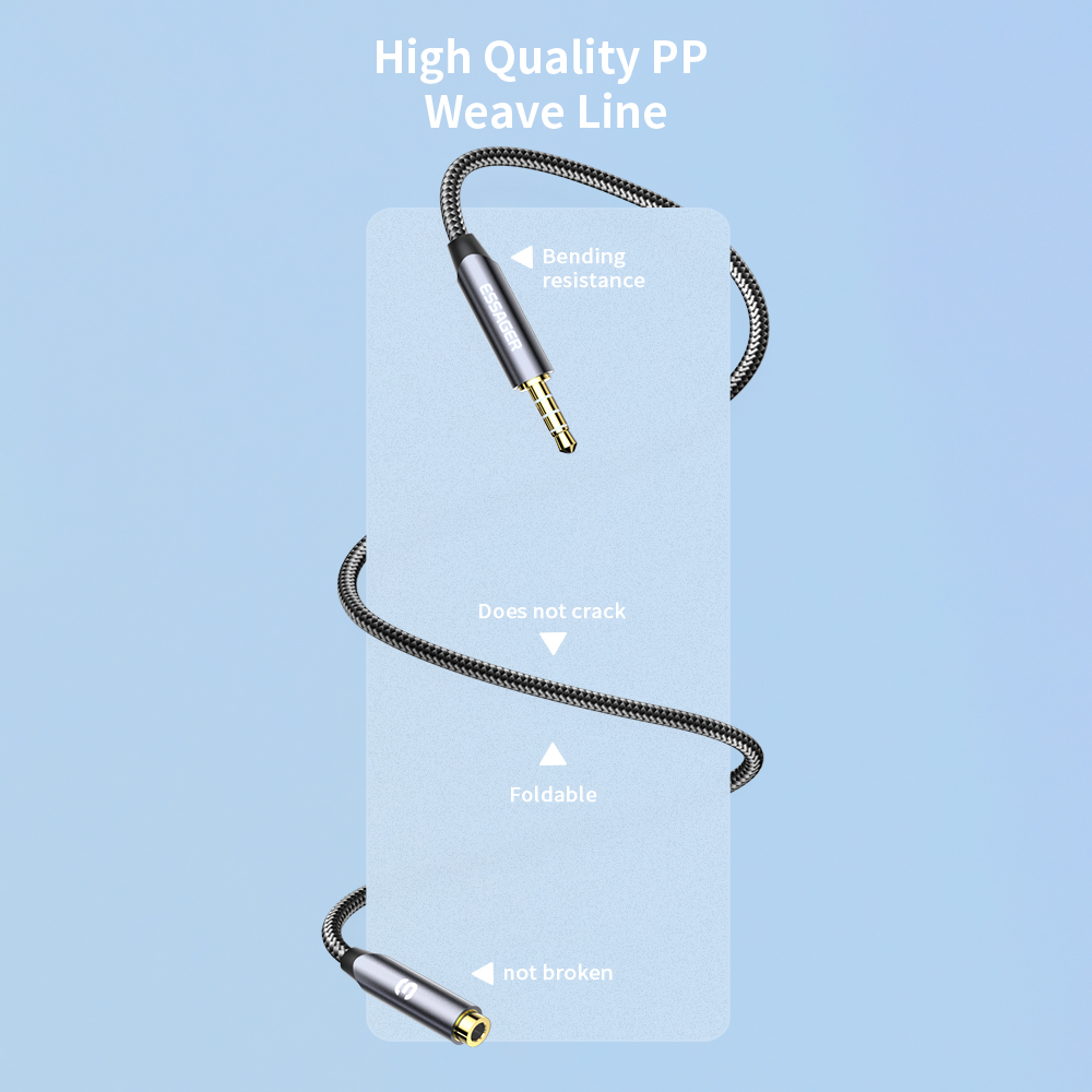 ESSAGER 헤드폰 익스텐션 케이블 잭, 3.5mm  - Cable Extension 3.5 리뷰 및 가격